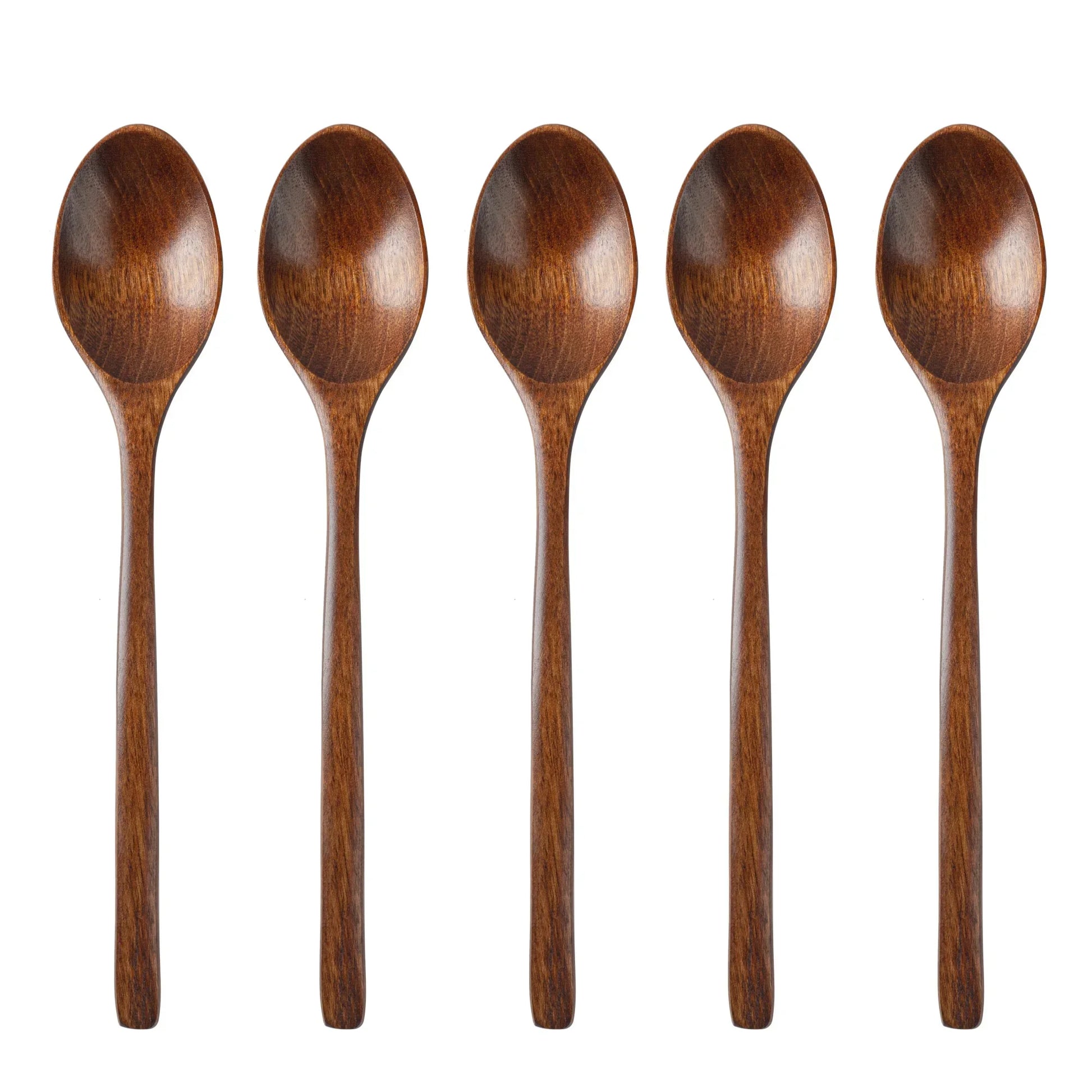5-Piece Wooden Cutlery Set – Eco-Friendly Cooking Utensils