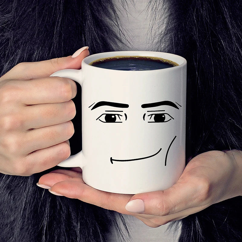 Funny Face Coffee Mug – 325ML Ceramic Cup