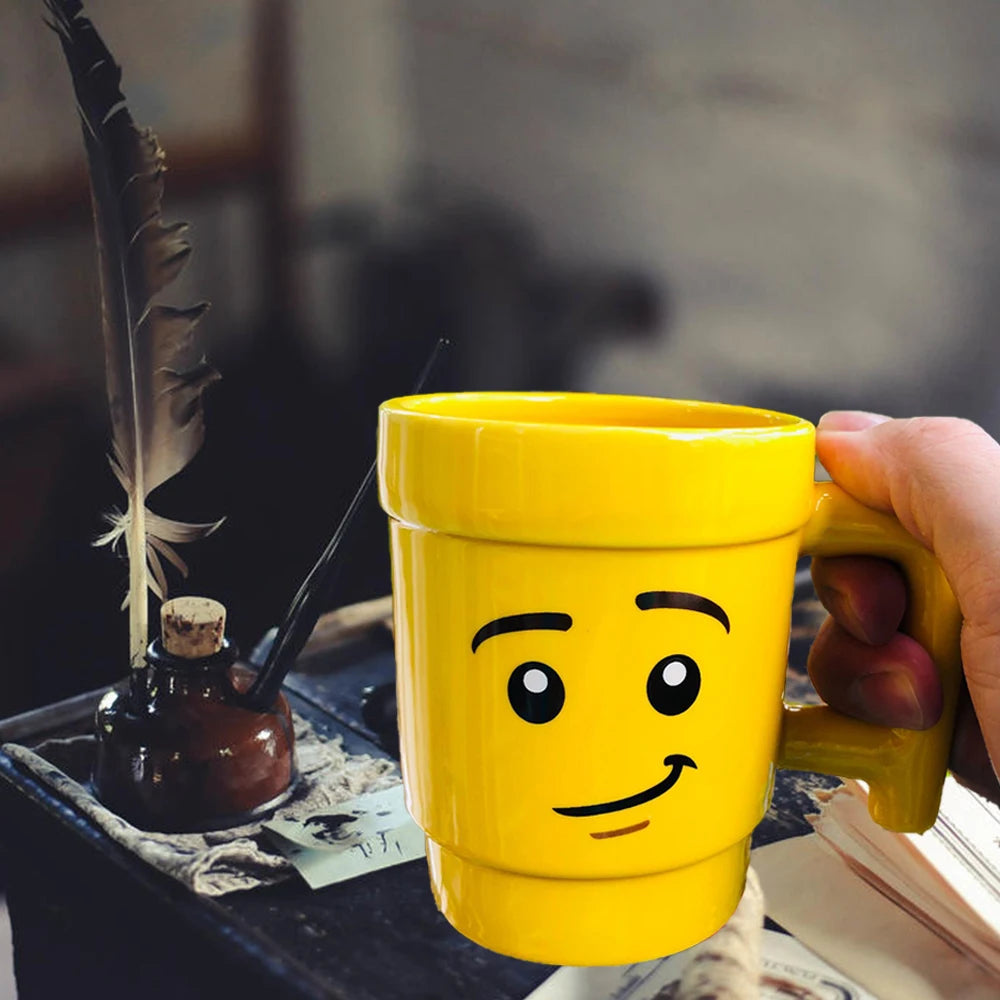 Impish Face Ceramic Mug – 250ML Couple Coffee Cup