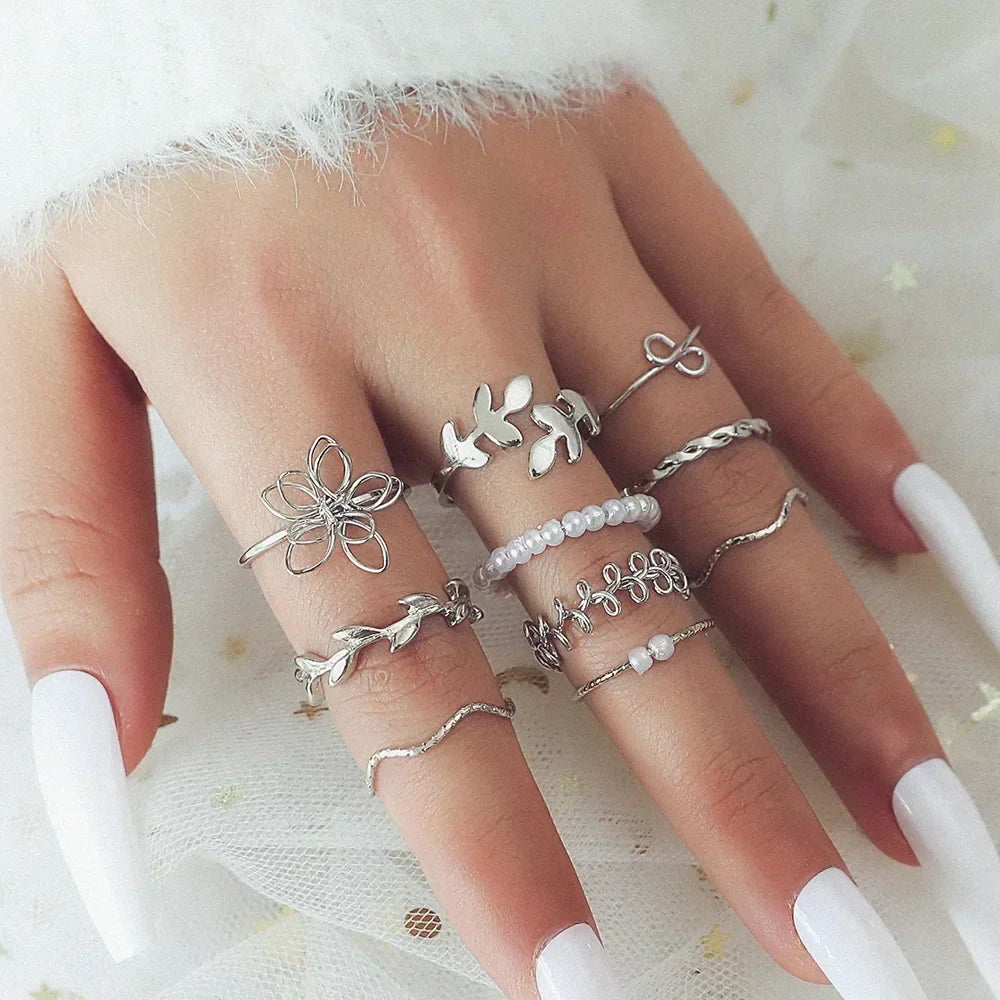 Brilliant Flow Ring Collection - 4-Ring Set