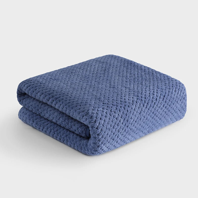 Ultra-Soft Coral Fleece Bath Towel