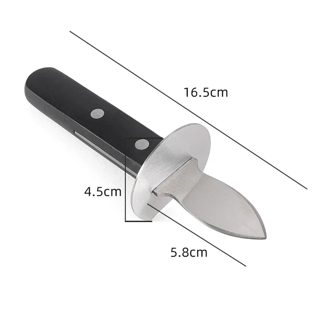 Premium Oyster Shucking Kit – Stainless Steel with Wood Handle