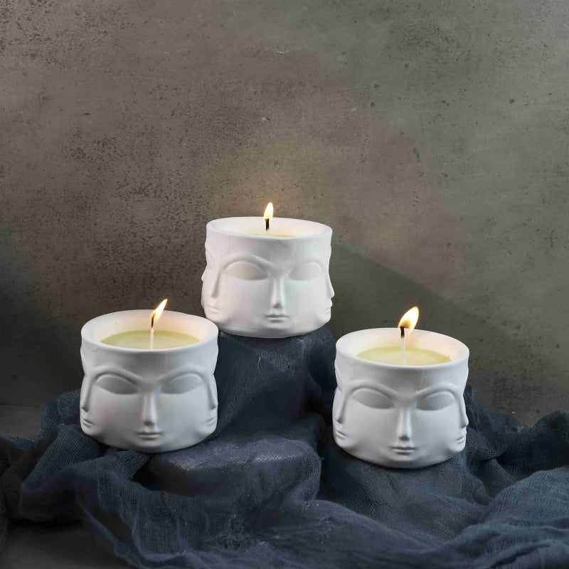 DIY Face Aroma Candle & Storage Mold – Silicone & Resin Crafts