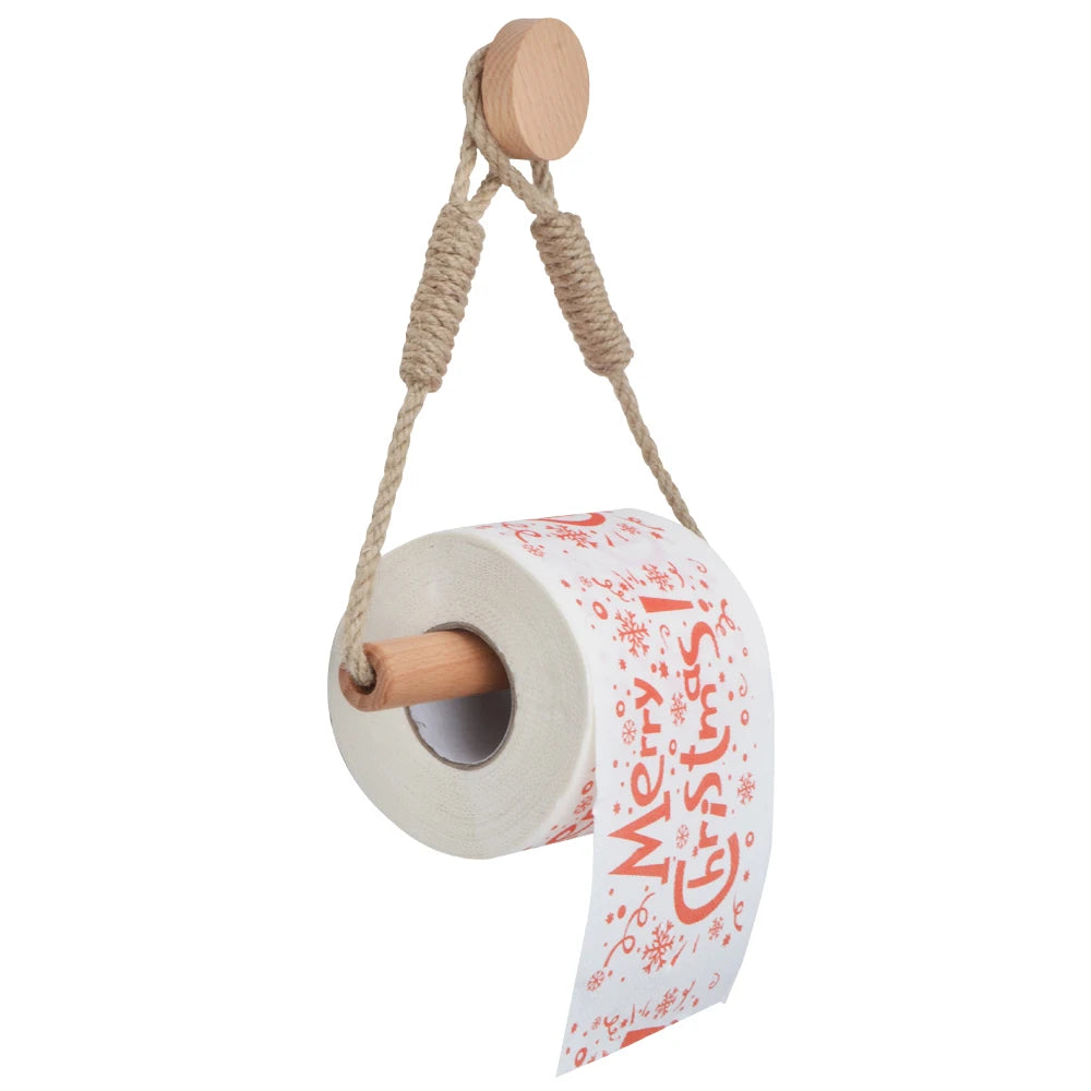 Wooden Wall-Mounted Toilet Paper Holder – Bathroom Accessory